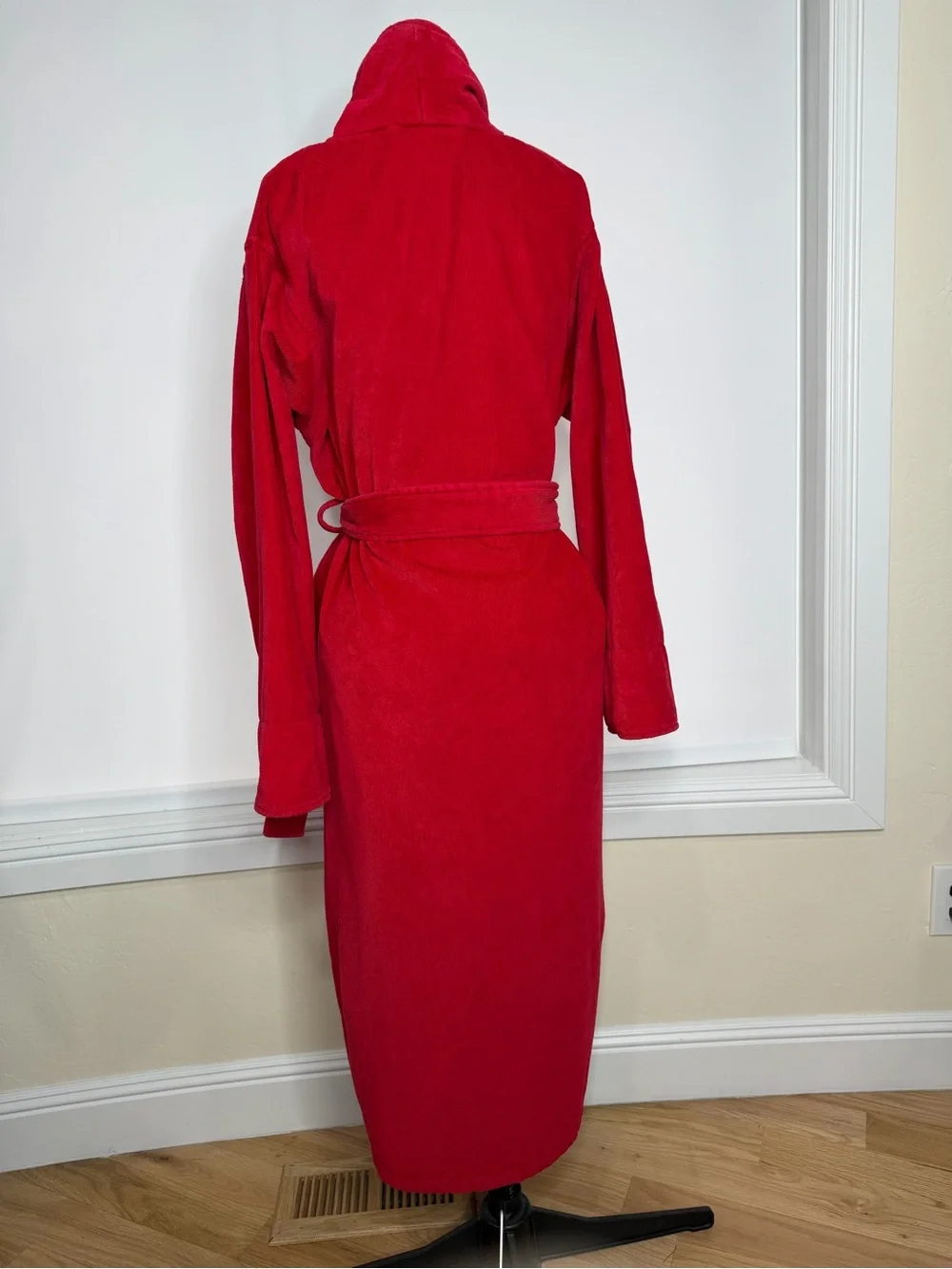 Victoria's Secret Red Plush Shawl Collar Bathrobe